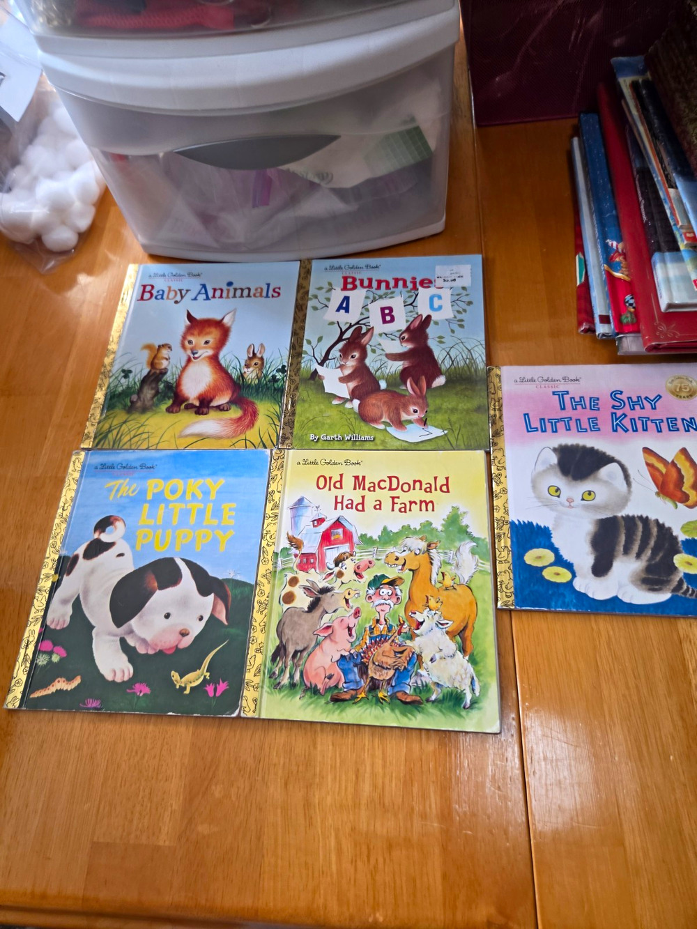 Little Golden Book HC Lot 5 Illustrated Garth Williams Bunny ABC